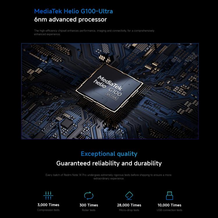 Xiaomi Redmi Note 14 Pro 4G Global, 12GB+256GB, In-screen Fingerprint, 6.67 inch Xiaomi HyperOS Helio G100-Ultra Octa Core, NFC, Network: 4G, Note 14 Pro 4G, 12GB+256GB(Black), Note 14 Pro 4G, 12GB+256GB(Blue) Xiaomi Redmi Note 14 Pro 4G Global, 12GB+256GB, In-screen Fingerprint, 6.67 inch Xiaomi HyperOS Helio G100-Ultra Octa Core, NFC, Network: 4G, Note 14 Pro 4G, 12GB+256GB(Black), Note 14 Pro 4G, 12GB+256GB(Blue)